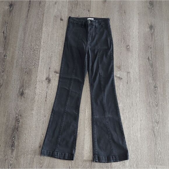 CELLO Black High Rise Flare Jeans Size 3 - Picture 1 of 6